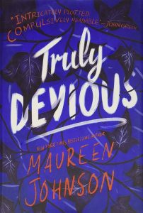 Book cover of the young adult novel "truly devious"