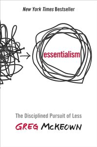 Cover of "Essentialism" by Greg McKeown