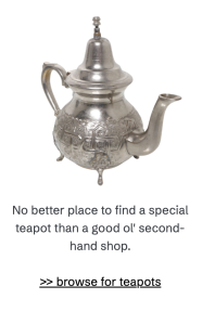 A teapot found secondhand with Faircado