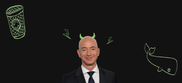 jeff bezos in front of a black background